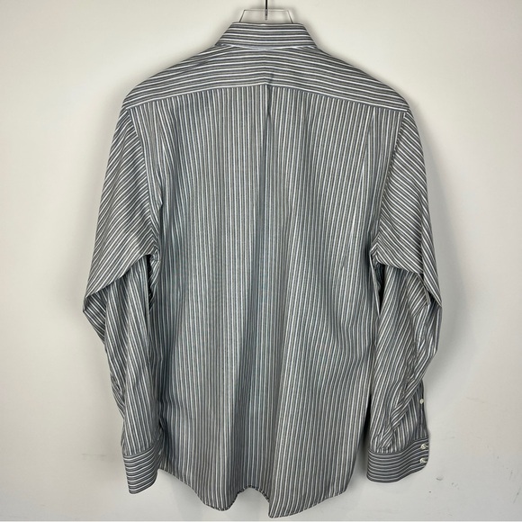Vintage Burberrys of London Button Down Shirt Stripe size 15 1/2 - 34 - Picture 4 of 5